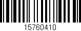 Código de barras (EAN, GTIN, SKU, ISBN): '15760410'