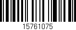 Código de barras (EAN, GTIN, SKU, ISBN): '15761075'