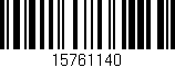 Código de barras (EAN, GTIN, SKU, ISBN): '15761140'