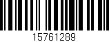 Código de barras (EAN, GTIN, SKU, ISBN): '15761289'