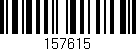 Código de barras (EAN, GTIN, SKU, ISBN): '157615'