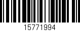 Código de barras (EAN, GTIN, SKU, ISBN): '15771994'
