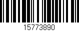 Código de barras (EAN, GTIN, SKU, ISBN): '15773890'