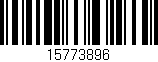 Código de barras (EAN, GTIN, SKU, ISBN): '15773896'