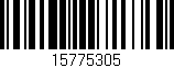 Código de barras (EAN, GTIN, SKU, ISBN): '15775305'