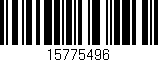 Código de barras (EAN, GTIN, SKU, ISBN): '15775496'