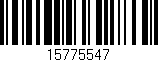 Código de barras (EAN, GTIN, SKU, ISBN): '15775547'