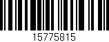 Código de barras (EAN, GTIN, SKU, ISBN): '15775815'