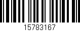 Código de barras (EAN, GTIN, SKU, ISBN): '15783167'