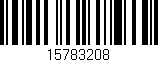 Código de barras (EAN, GTIN, SKU, ISBN): '15783208'