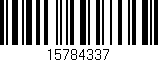 Código de barras (EAN, GTIN, SKU, ISBN): '15784337'