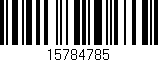 Código de barras (EAN, GTIN, SKU, ISBN): '15784785'