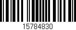 Código de barras (EAN, GTIN, SKU, ISBN): '15784830'