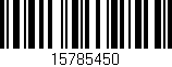 Código de barras (EAN, GTIN, SKU, ISBN): '15785450'