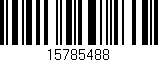 Código de barras (EAN, GTIN, SKU, ISBN): '15785488'