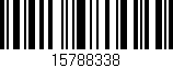 Código de barras (EAN, GTIN, SKU, ISBN): '15788338'