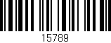 Código de barras (EAN, GTIN, SKU, ISBN): '15789'