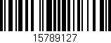 Código de barras (EAN, GTIN, SKU, ISBN): '15789127'