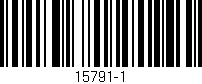 Código de barras (EAN, GTIN, SKU, ISBN): '15791-1'