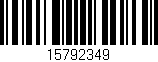 Código de barras (EAN, GTIN, SKU, ISBN): '15792349'