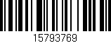 Código de barras (EAN, GTIN, SKU, ISBN): '15793769'