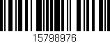 Código de barras (EAN, GTIN, SKU, ISBN): '15798976'