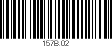 Código de barras (EAN, GTIN, SKU, ISBN): '157B.02'