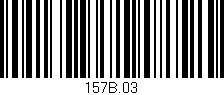 Código de barras (EAN, GTIN, SKU, ISBN): '157B.03'