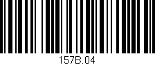 Código de barras (EAN, GTIN, SKU, ISBN): '157B.04'