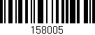 Código de barras (EAN, GTIN, SKU, ISBN): '158005'