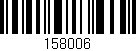 Código de barras (EAN, GTIN, SKU, ISBN): '158006'