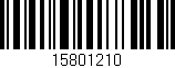 Código de barras (EAN, GTIN, SKU, ISBN): '15801210'