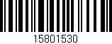 Código de barras (EAN, GTIN, SKU, ISBN): '15801530'