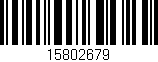 Código de barras (EAN, GTIN, SKU, ISBN): '15802679'