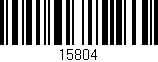 Código de barras (EAN, GTIN, SKU, ISBN): '15804'