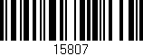 Código de barras (EAN, GTIN, SKU, ISBN): '15807'