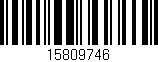 Código de barras (EAN, GTIN, SKU, ISBN): '15809746'