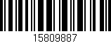 Código de barras (EAN, GTIN, SKU, ISBN): '15809887'