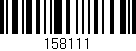 Código de barras (EAN, GTIN, SKU, ISBN): '158111'