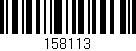 Código de barras (EAN, GTIN, SKU, ISBN): '158113'