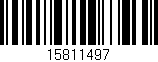 Código de barras (EAN, GTIN, SKU, ISBN): '15811497'
