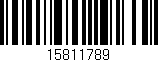 Código de barras (EAN, GTIN, SKU, ISBN): '15811789'