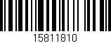 Código de barras (EAN, GTIN, SKU, ISBN): '15811810'