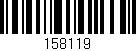 Código de barras (EAN, GTIN, SKU, ISBN): '158119'
