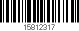 Código de barras (EAN, GTIN, SKU, ISBN): '15812317'