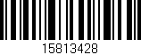 Código de barras (EAN, GTIN, SKU, ISBN): '15813428'