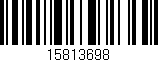 Código de barras (EAN, GTIN, SKU, ISBN): '15813698'