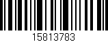 Código de barras (EAN, GTIN, SKU, ISBN): '15813783'