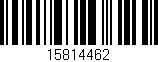 Código de barras (EAN, GTIN, SKU, ISBN): '15814462'