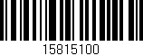 Código de barras (EAN, GTIN, SKU, ISBN): '15815100'